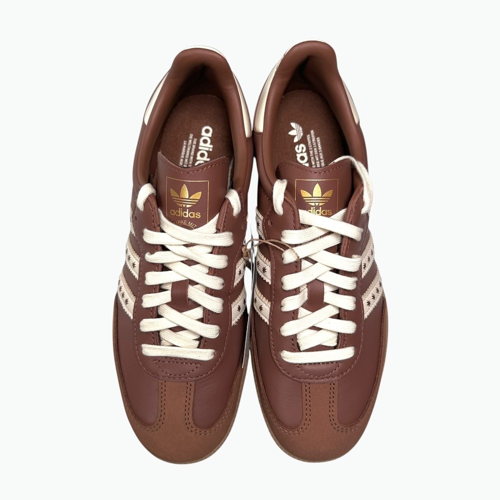 Adidas Samba OG W Women Size 9.5 Brown Leather Sneakers JR8821 Star Stripes - Picture 6 of 9